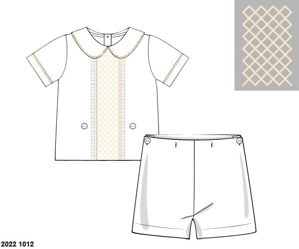 Pre Order 116: Hattie's Heirloom- Boys Woven Bobby Suit