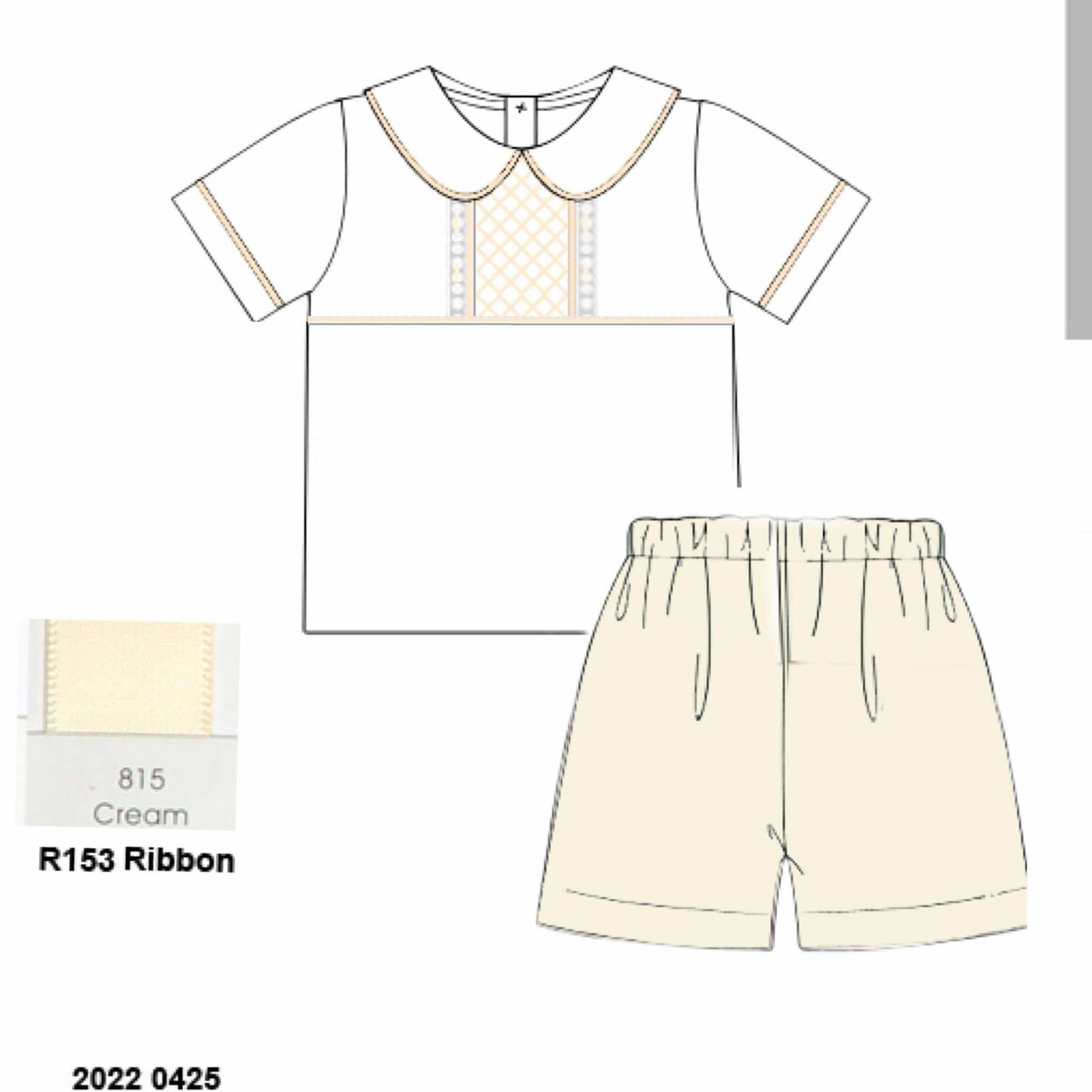 Pre Order 116: Hattie's Heirloom- Boys Woven Short Set