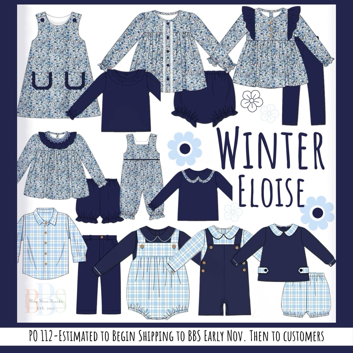 RTS: Winter Eloise- Boys Woven Bubble Short Set