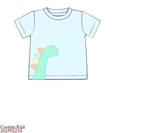 Pre Order 123: Boys Casual Mix & Match- Knit Dino Shirt