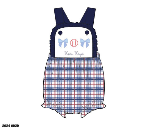 Pre Order 116: Home Team- Girls Woven Sunsuit