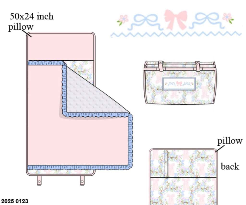 Pre Order 123: Chandler Bows- Smocked Nap Mat