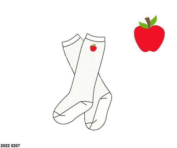 Pre Order 123: Lae Lae's Apples- Boys Socks