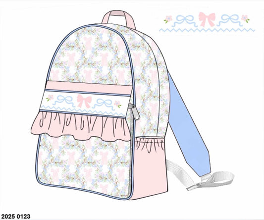 Pre Order 123: Chandler Bows- Smocked Backpack