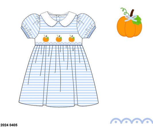 RTS: Conor's Classic Pumpkins- Girls Knit Dress