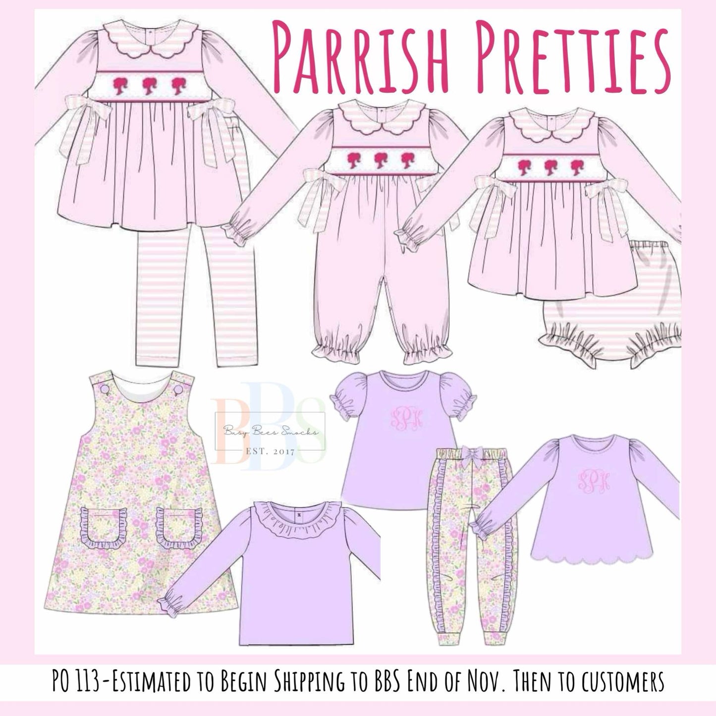 RTS: Parrish Pretties- Girls Brynn Floral Knit Jogger Set