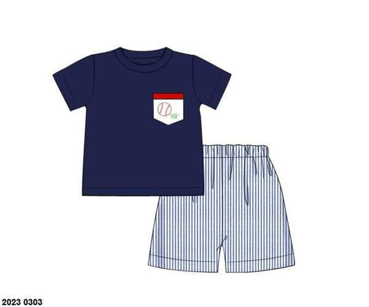 RTS: Over the Fences- Boys Woven Short Set