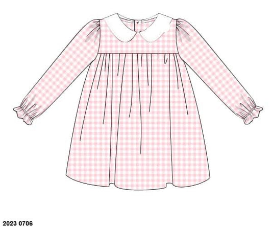 RTS: Gingham Basics- Girls Knit Dress (No Monogram)