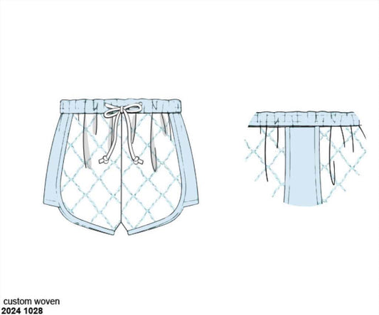 Pre Order 122: Ella Beau- Boys Woven Swim Shorties