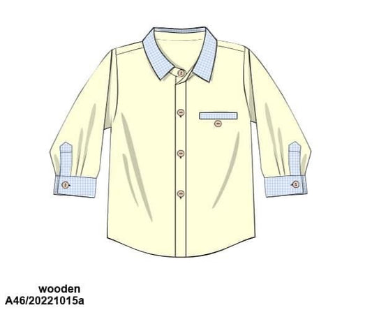 Pre Order 116: Sellers Classic Yellow- Dad/Boy Woven Button Up Shirt