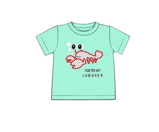 RTS: Valentine Shirt Only- Boys Lobster Knit Shirt