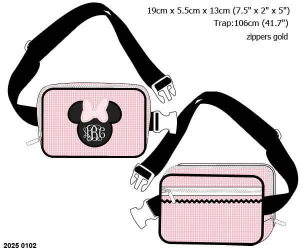 Pre Order 122: Earrey Mouse- Girls Woven Zipper Bag