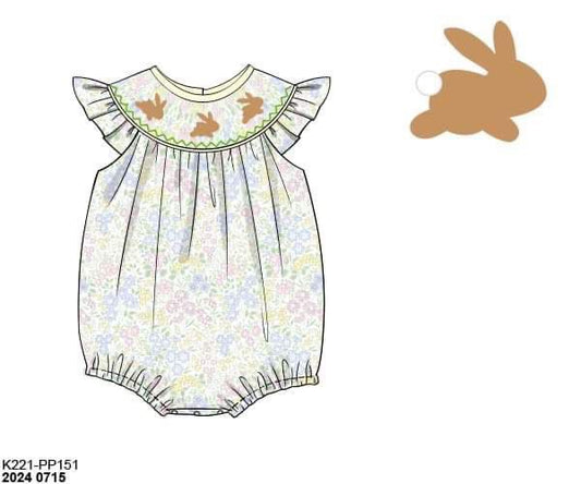 Pre Order 116: Reese's Bunnies- Girls Woven Bubble