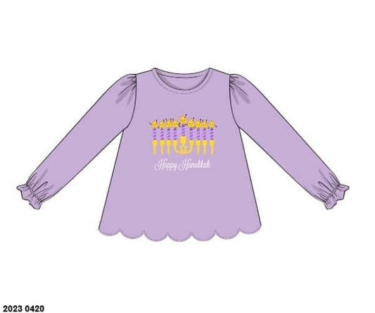 RTS: Festival of Lights- Girls Candlelight Knit Shirt