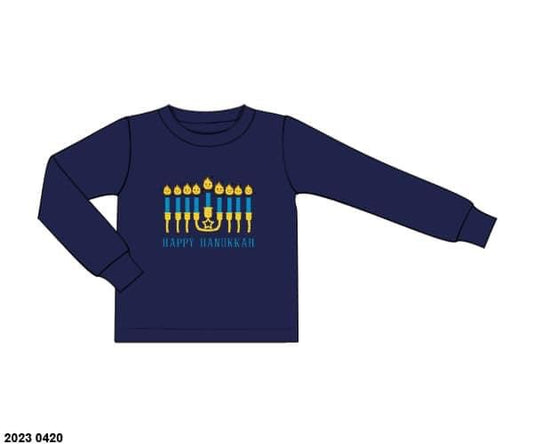 RTS: Festival of Lights- Boys Candlelight Knit Shirt