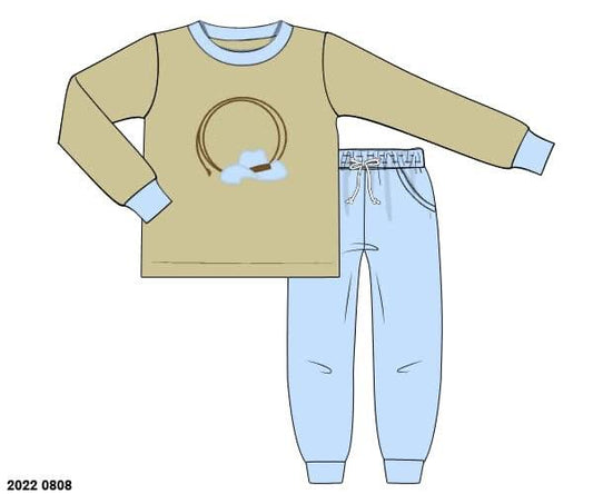 RTS: Western Ropes- Boys Knit Jogger Set (No Monogram)