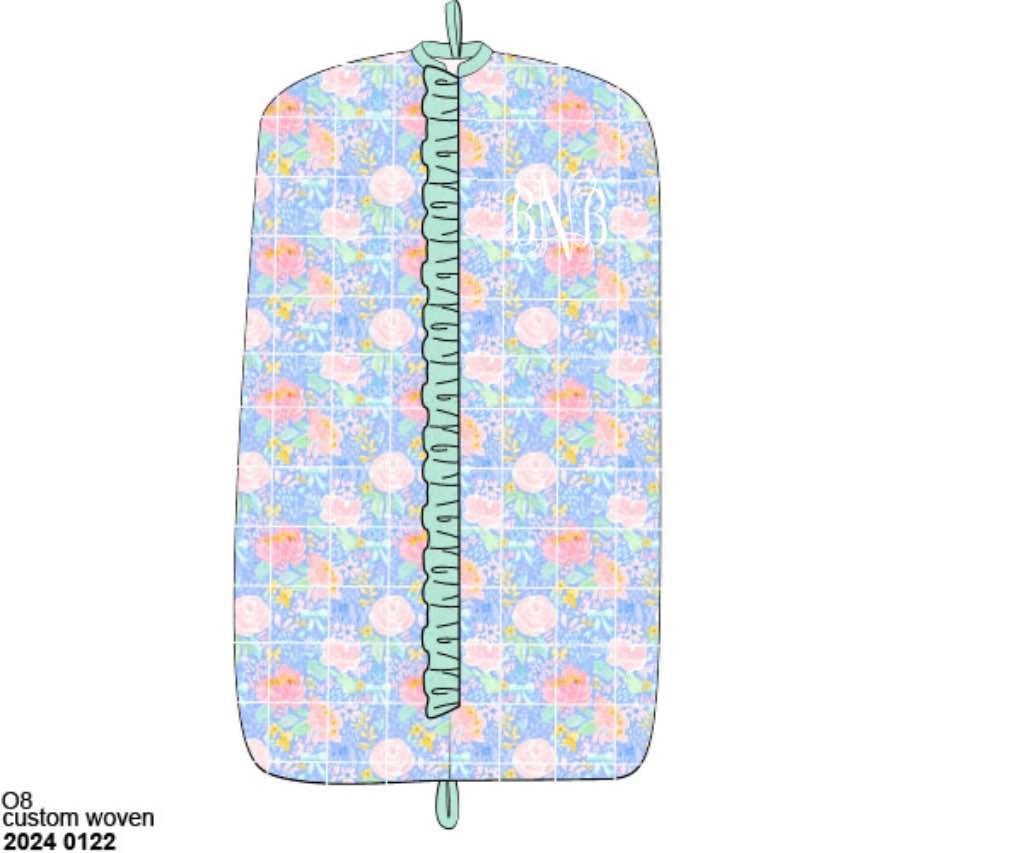 Pre Order 123: Ava Floral- Garment Bag