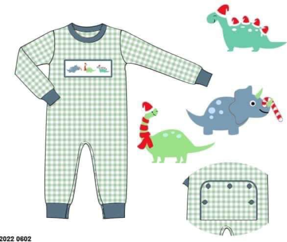 RTS: Fun Pjs- Boys Merry Dinos 1pc