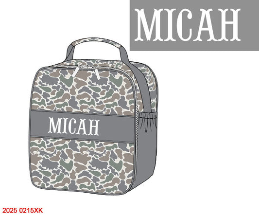 Pre Order 123: Causey Camo Luggage- Lunchbox